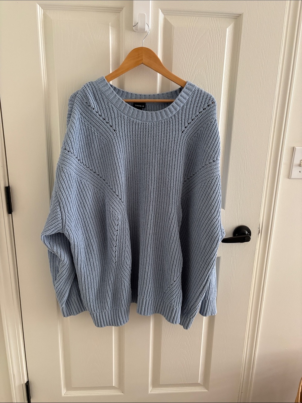 Oversized blue sweater